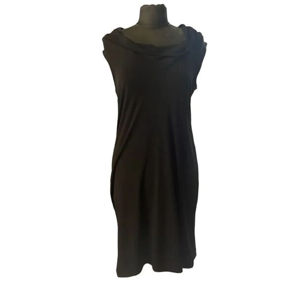 George Dresses & Skirts - GEORGE Womens Little Black Dress Cowl Neck Sleeveless Size Medium Career Church